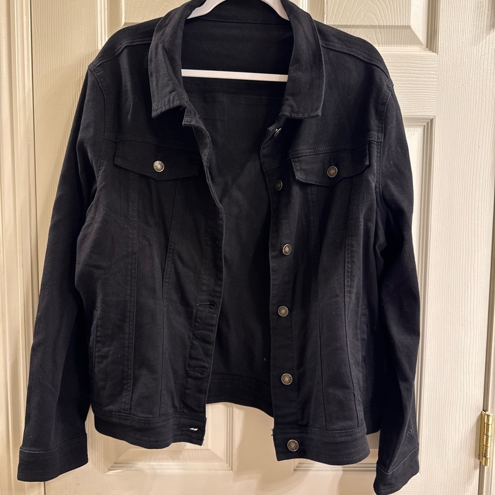Classic Black Denim Jacket